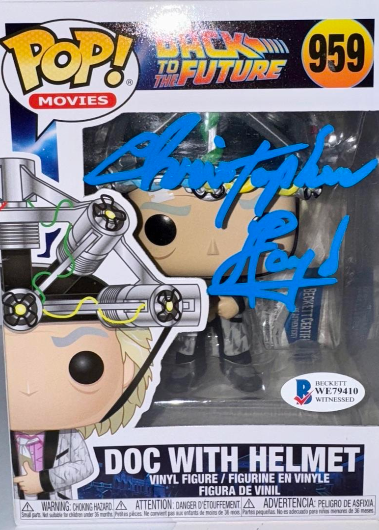 Christopher Lloyd Signed Funko Pop #959 "Doc Brown" (Back To The Future) - Beckett COA #03